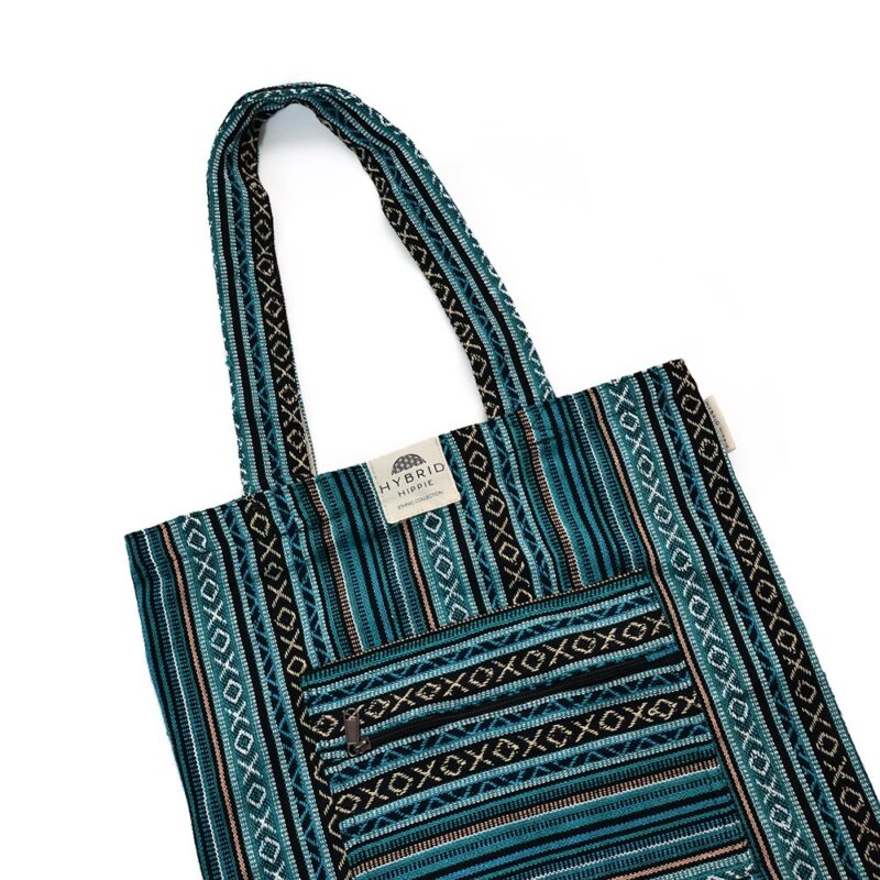 Cotton Tote Bag | Ethnic Blue - 100% Organic Cotton