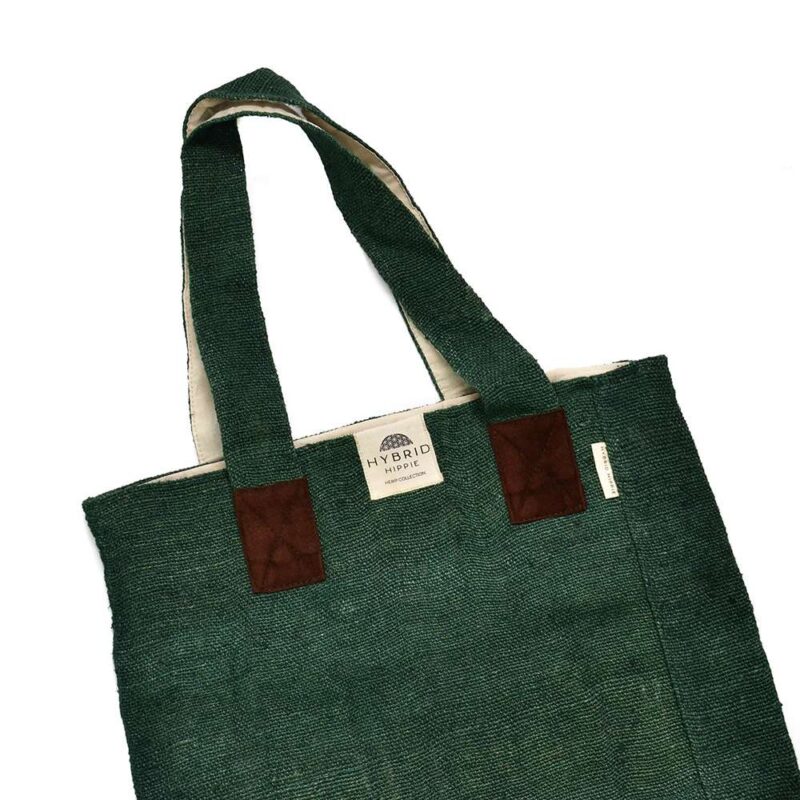 Hemp Tote Bag | Forest Green - 100% Natural Himalayan Hemp