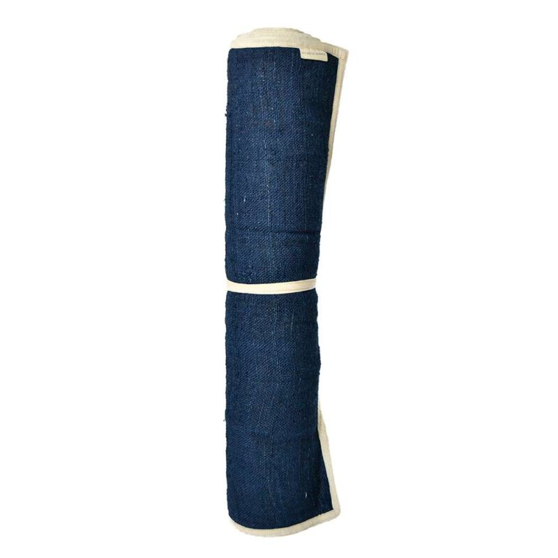 Hemp Yoga Mat | Midnight Blue - 5mm - 100% Natural Himalayan Hemp