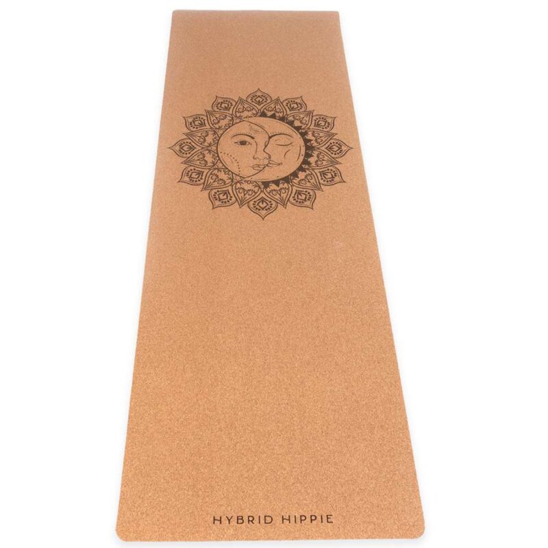 Cork Yoga Mat - Sun and Moon - 4.5mm