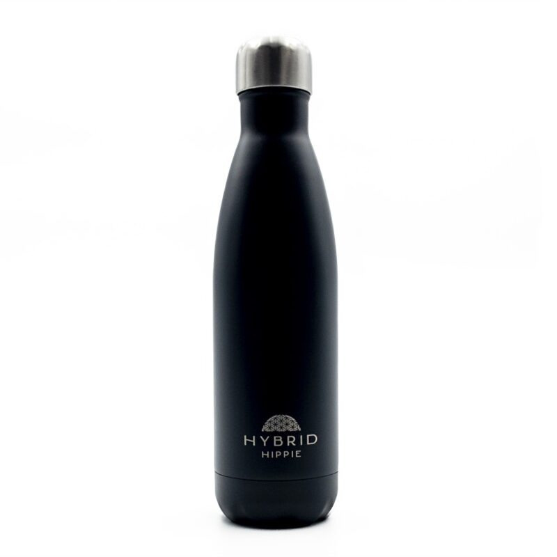 Black - Stainless Steel Reusable Water Bottle
