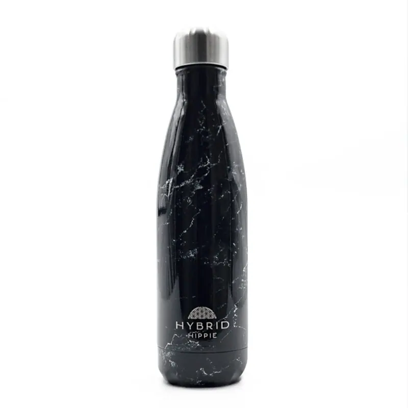 Black Marble - Stainless Steel Reusable Water Bottle