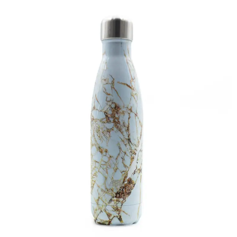 Marble & Gold - Stainless Steel Reusable Water Bottle