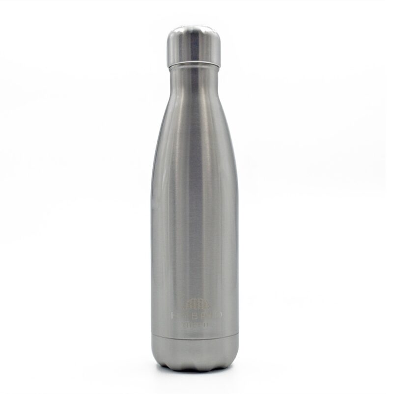 Silver - Stainless Steel Reusable Water Bottle