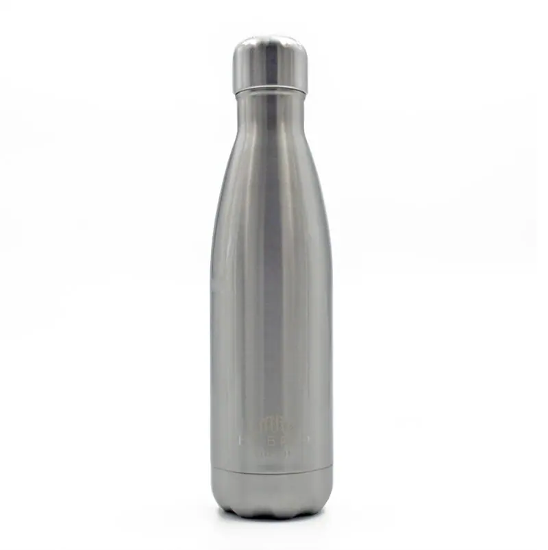 Silver - Stainless Steel Reusable Water Bottle