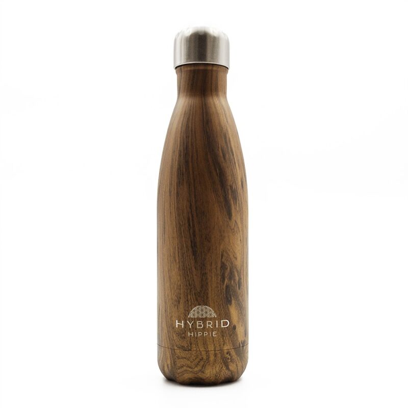 Walnut - Stainless Steel Reusable Water Bottle