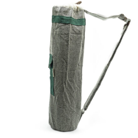 Yoga Mat Carry Bag Grey Green Hemp