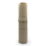 Yoga Mat Carry Bag Beige with Drawstring Hemp - Front with Pocket