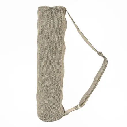 Yoga Mat Carry Bag | Essentials - Beige Zig Zag - 100% Natural Himalayan Hemp & Organic Cotton
