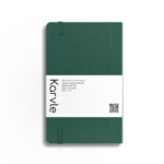 Ruled Hardcover Notebook in Forest Green by Karvle