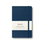 Ruled Hardcover Notebook in Deep Blue by Karvle