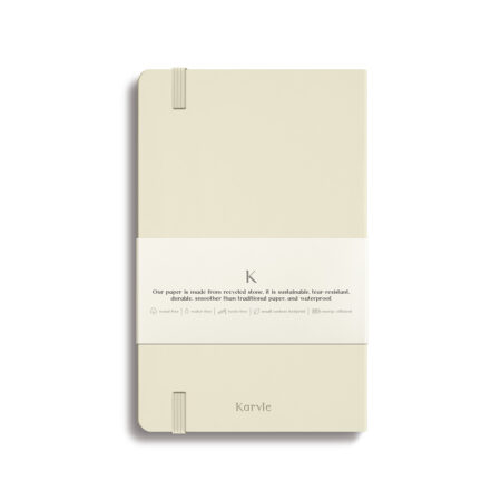 Ruled Hardcover Notebook in Stone by Karvle