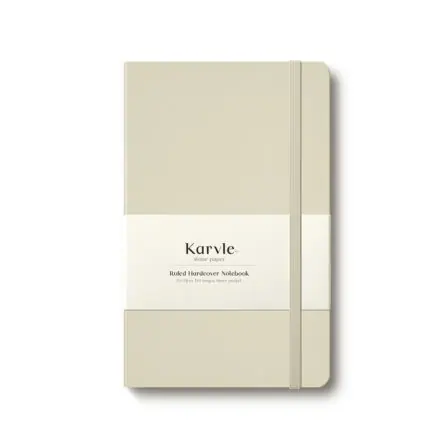 Ruled Hardcover Notebook in Stone by Karvle