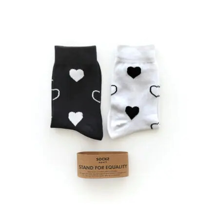 Cotton Socks Stand for Equality by Socks Apart - Hearts