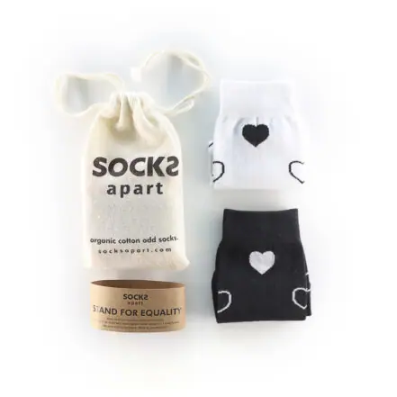 Cotton Socks Stand for Equality by Socks Apart - Hearts