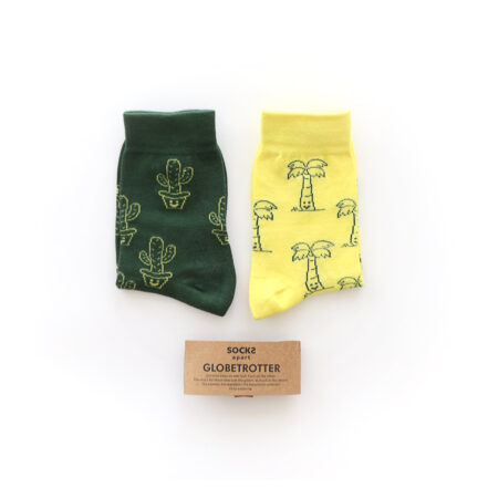 Cotton Socks Globetrotter by Socks Apart - Cactus and Coconut