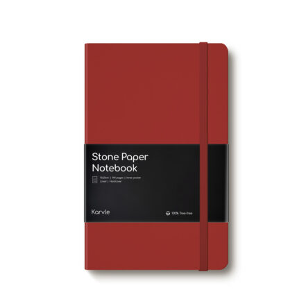 Ruled Hardcover Notebook in Red by Karvle
