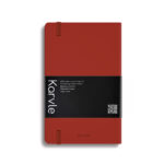 Ruled Hardcover Notebook in Red by Karvle