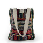 Ethnic Cotton Tote Bag - Arabesque - Front -2