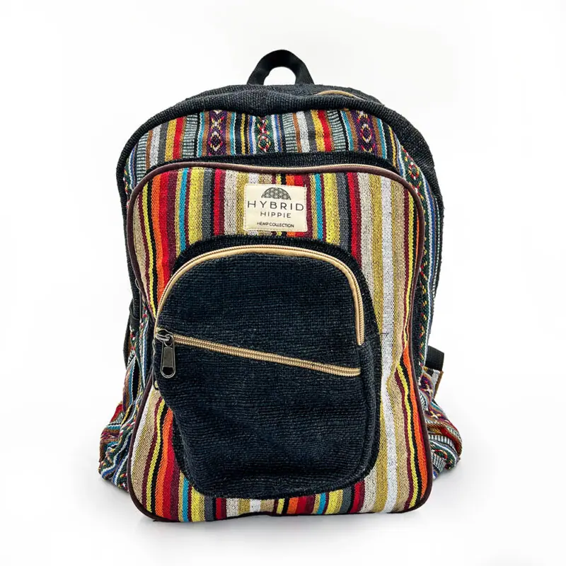 Hemp on sale backpack purse