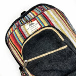 Hemp Backpack - Hopeful Wanderer - Detail Shot