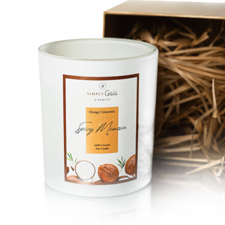 Spicy Mimosa Orange Cinnamon Candle 01