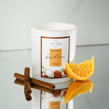 Spicy Mimosa Orange Cinnamon Candle 02