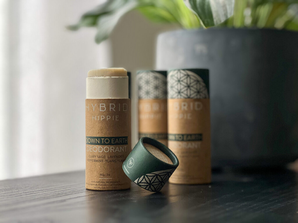 Hybrid Hippie's Vegan Deodorant Lifestyle Shot in Dubai on a Table