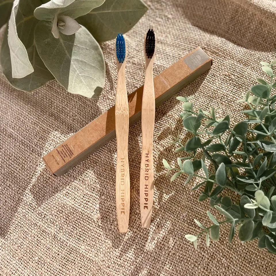 Bamboo Toothbrush - Single Pack - Blue Bamboo Toothbrush - Single Pack - Blue